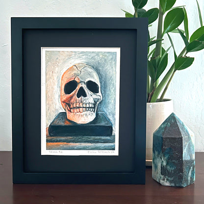 SKULL 02: ORIGINAL OIL PASTEL